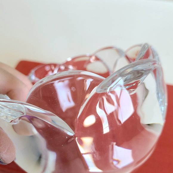 Royal Copenhagen crystal bowl in lotus shape. - Picture 2 of 9